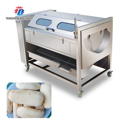 Sealed cover brush peeling machine soybeans  Potato Carrot Taro Sweet potato Yam Saiko persimmon Wash Washer Washing Cleaning Dryer Frozen  processing production Destoning