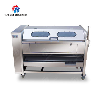 Sealed cover brush peeling machine soybeans  Potato Carrot Taro Sweet potato Yam Saiko persimmon Wash Washer Washing Cleaning Dryer Frozen  processing production Destoning