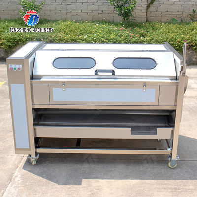 Sealed cover brush peeling machine soybeans  Potato Carrot Taro Sweet potato Yam Saiko persimmon Wash Washer Washing Cleaning Dryer Frozen  processing production Destoning