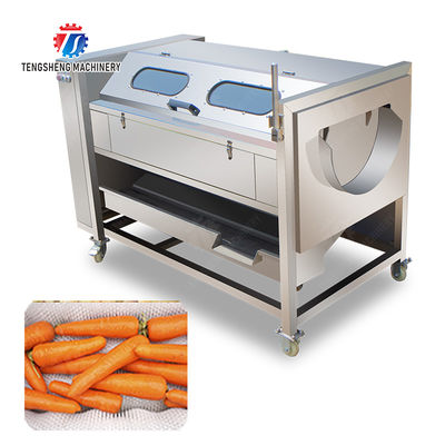 Sealed cover brush peeling machine soybeans  Potato Carrot Taro Sweet potato Yam Saiko persimmon Wash Washer Washing Cleaning Dryer Frozen  processing production Destoning